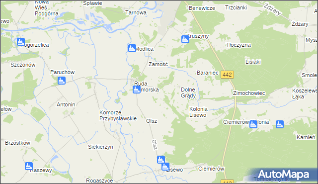 mapa Łupice gmina Pyzdry, Łupice gmina Pyzdry na mapie Targeo