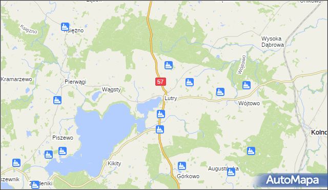 mapa Lutry, Lutry na mapie Targeo