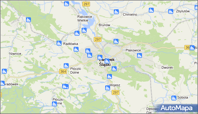 mapa Lwówek Śląski, Lwówek Śląski na mapie Targeo