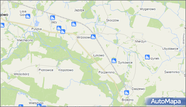 mapa Łykowo, Łykowo na mapie Targeo