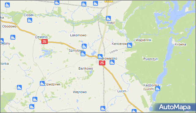 mapa Mąkowarsko, Mąkowarsko na mapie Targeo