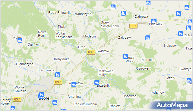 mapa Makówiec Duży, Makówiec Duży na mapie Targeo
