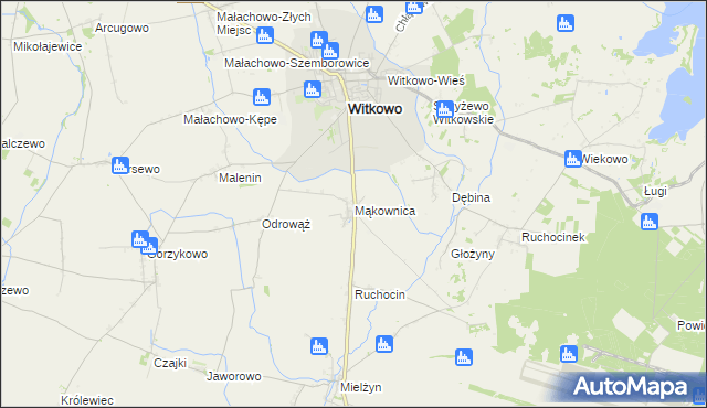 mapa Mąkownica, Mąkownica na mapie Targeo