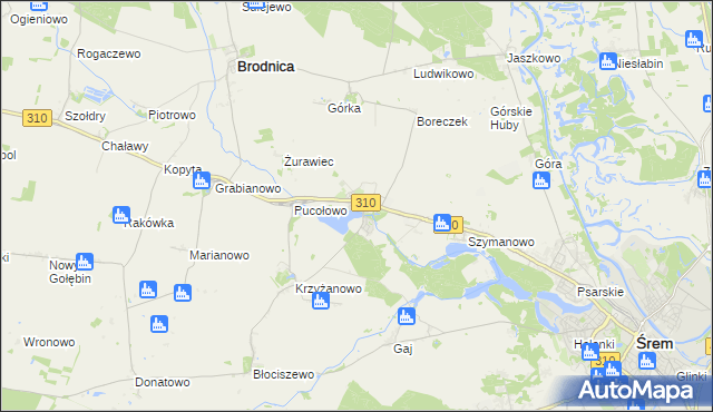 mapa Manieczki, Manieczki na mapie Targeo