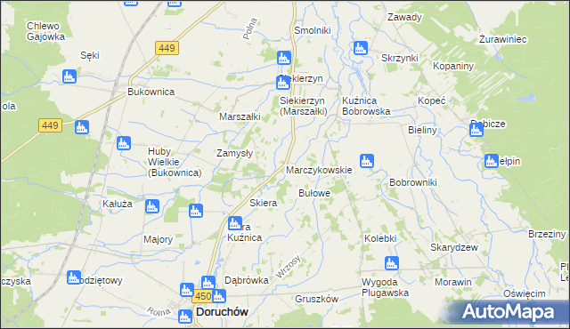 mapa Marczykowskie, Marczykowskie na mapie Targeo