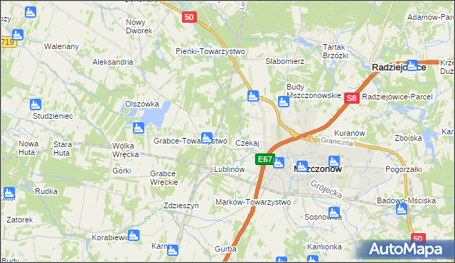 mapa Marków-Świnice, Marków-Świnice na mapie Targeo