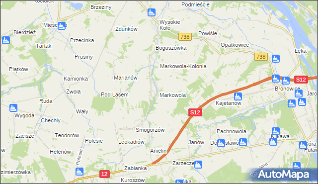 mapa Markowola, Markowola na mapie Targeo
