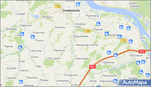 mapa Markowola-Kolonia, Markowola-Kolonia na mapie Targeo