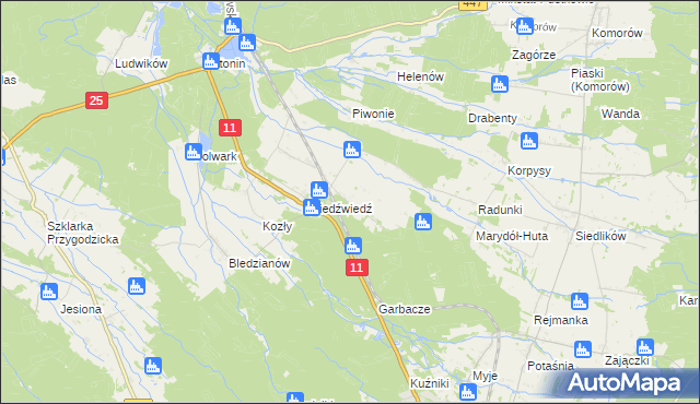 mapa Marydół, Marydół na mapie Targeo