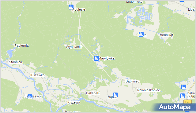 mapa Marylówka, Marylówka na mapie Targeo