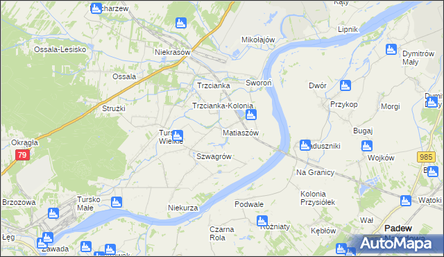 mapa Matiaszów, Matiaszów na mapie Targeo