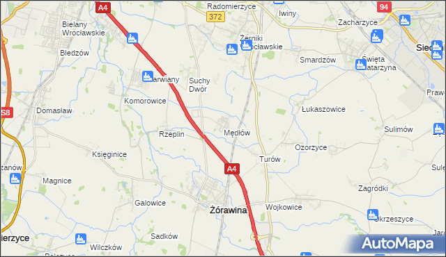 mapa Mędłów, Mędłów na mapie Targeo