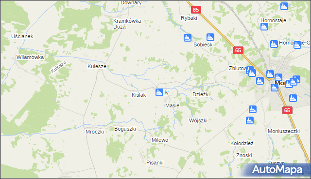 mapa Mejły, Mejły na mapie Targeo