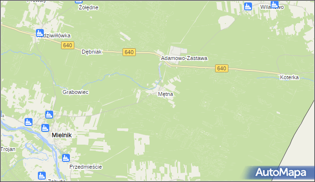 mapa Mętna, Mętna na mapie Targeo