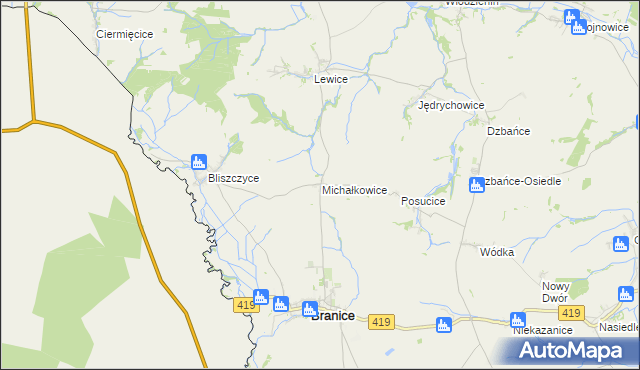 mapa Michałkowice, Michałkowice na mapie Targeo