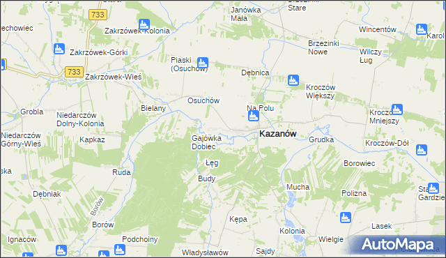 mapa Miechów-Kolonia, Miechów-Kolonia na mapie Targeo