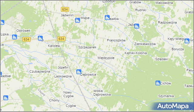 mapa Międzypole, Międzypole na mapie Targeo