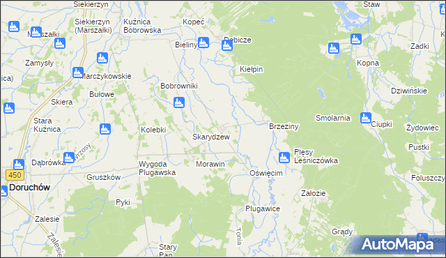 mapa Mieleszówka, Mieleszówka na mapie Targeo