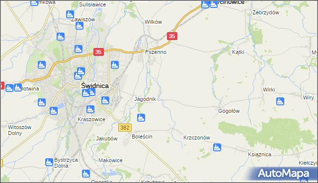 mapa Miłochów, Miłochów na mapie Targeo