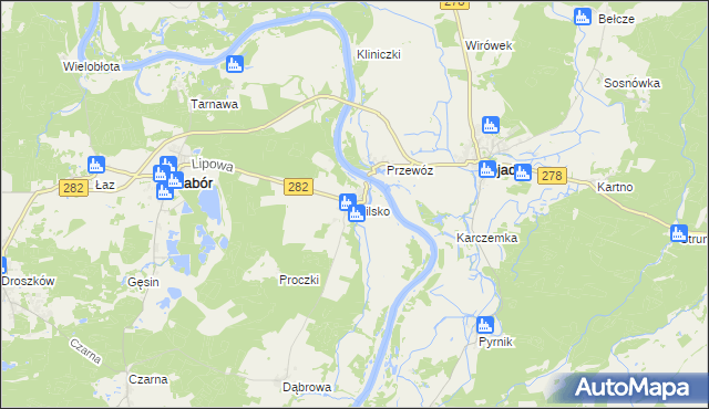 mapa Milsko, Milsko na mapie Targeo