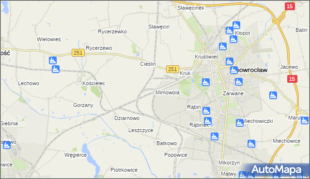 mapa Mimowola, Mimowola na mapie Targeo