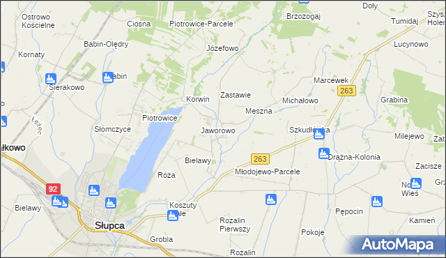 mapa Młodojewo, Młodojewo na mapie Targeo