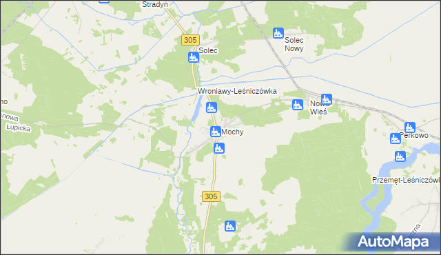 mapa Mochy, Mochy na mapie Targeo