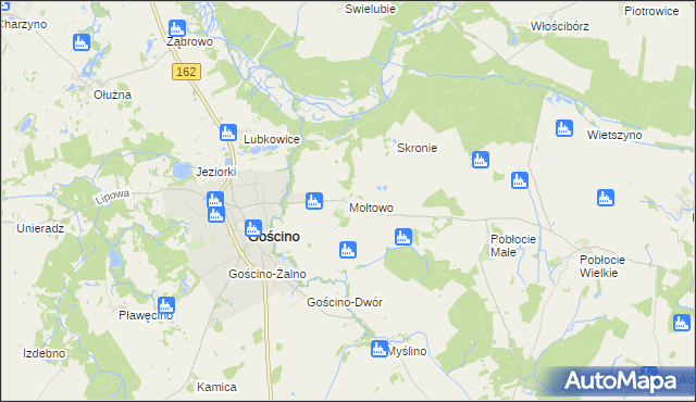 mapa Mołtowo, Mołtowo na mapie Targeo