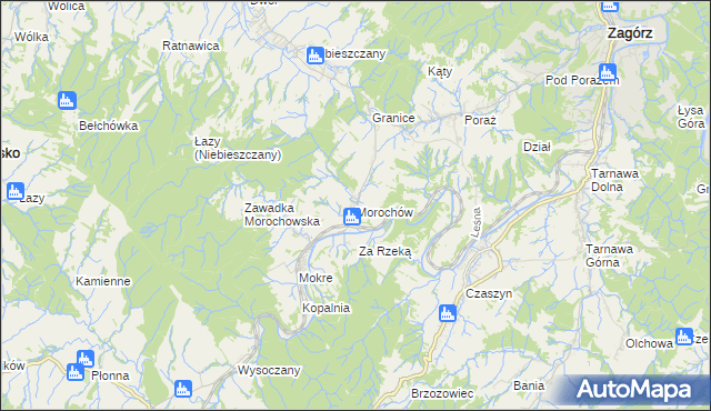 mapa Morochów, Morochów na mapie Targeo