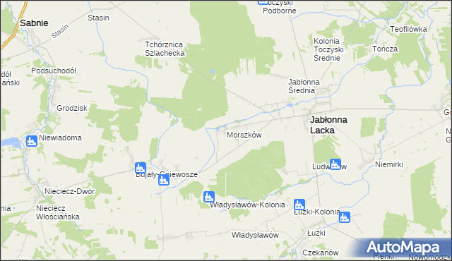 mapa Morszków, Morszków na mapie Targeo