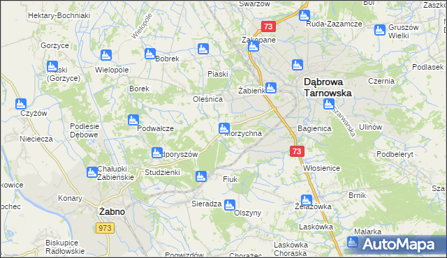 mapa Morzychna, Morzychna na mapie Targeo