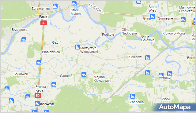 mapa Morzyczyn-Włóki, Morzyczyn-Włóki na mapie Targeo