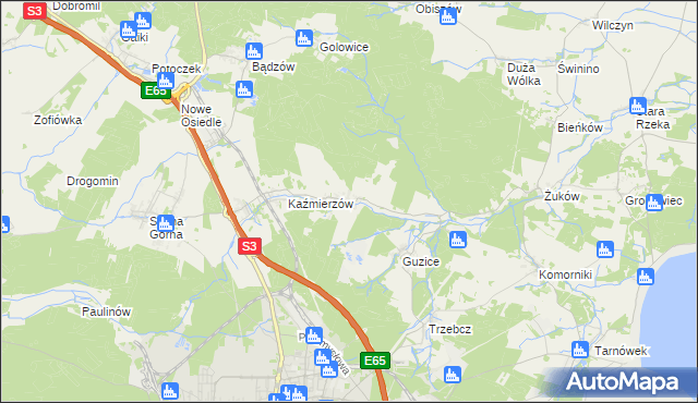 mapa Moskorzyn gmina Polkowice, Moskorzyn gmina Polkowice na mapie Targeo