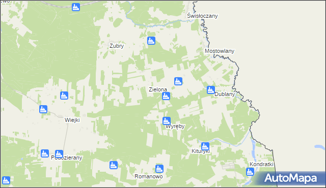 mapa Mostowlany-Kolonia, Mostowlany-Kolonia na mapie Targeo