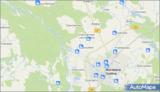 mapa Mściszewo, Mściszewo na mapie Targeo
