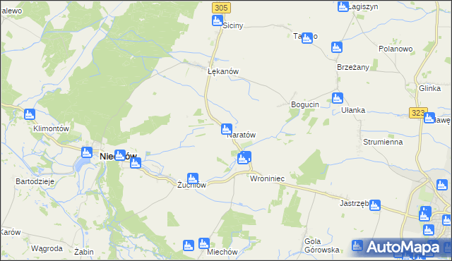 mapa Naratów, Naratów na mapie Targeo