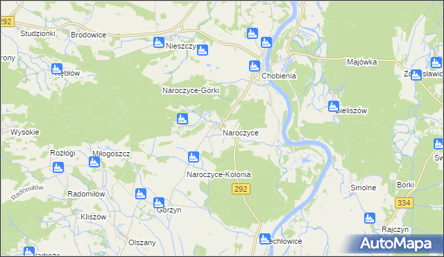 mapa Naroczyce, Naroczyce na mapie Targeo