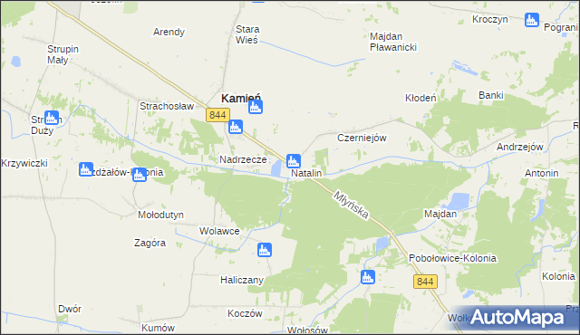 mapa Natalin gmina Kamień, Natalin gmina Kamień na mapie Targeo