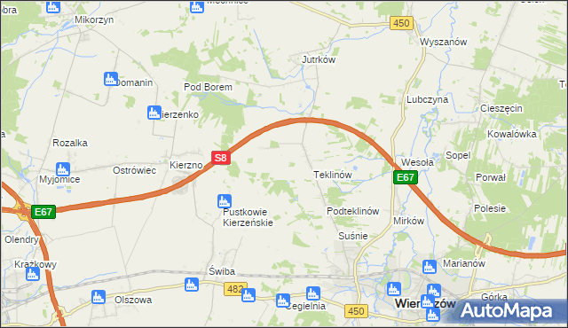 mapa Nawrotów, Nawrotów na mapie Targeo