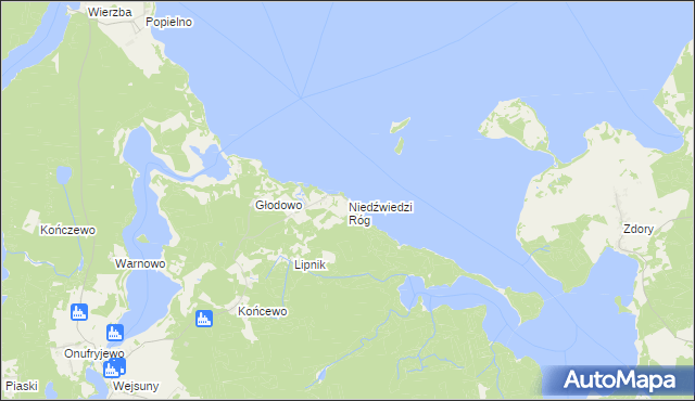 mapa Niedźwiedzi Róg, Niedźwiedzi Róg na mapie Targeo