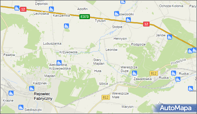 mapa Niemirów gmina Rejowiec, Niemirów gmina Rejowiec na mapie Targeo