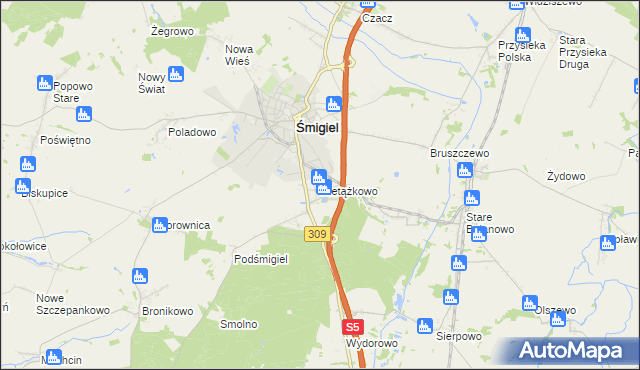 mapa Nietążkowo, Nietążkowo na mapie Targeo