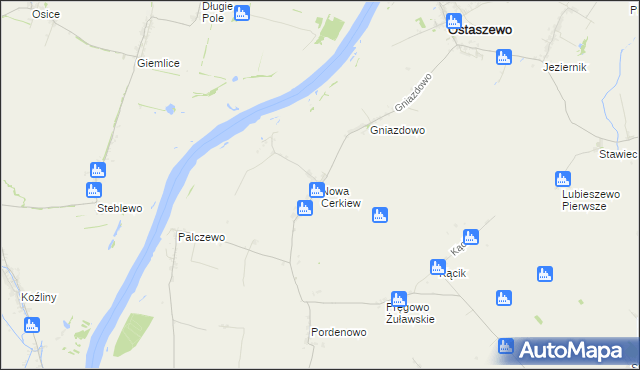 mapa Nowa Cerkiew gmina Ostaszewo, Nowa Cerkiew gmina Ostaszewo na mapie Targeo