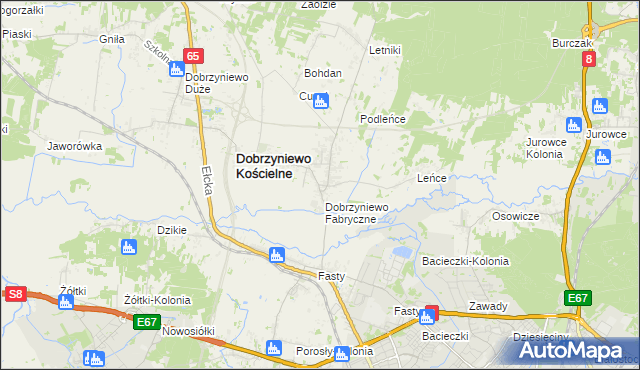 mapa Nowe Aleksandrowo, Nowe Aleksandrowo na mapie Targeo