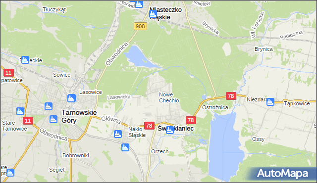 mapa Nowe Chechło, Nowe Chechło na mapie Targeo