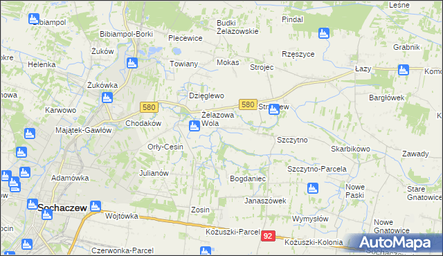 mapa Nowe Mostki, Nowe Mostki na mapie Targeo