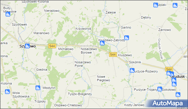 mapa Nowe Nosarzewo, Nowe Nosarzewo na mapie Targeo