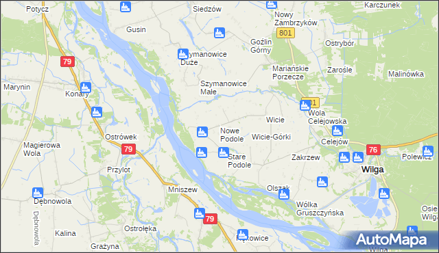 mapa Nowe Podole, Nowe Podole na mapie Targeo