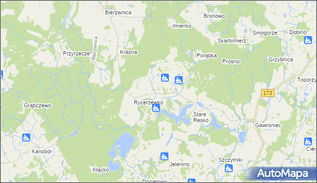 mapa Nowe Resko, Nowe Resko na mapie Targeo