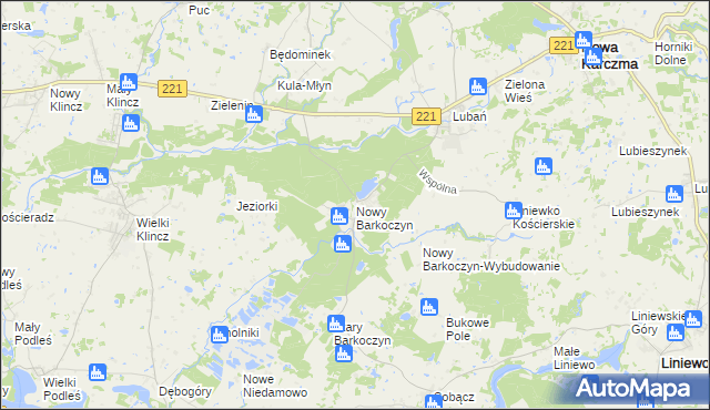 mapa Nowy Barkoczyn, Nowy Barkoczyn na mapie Targeo